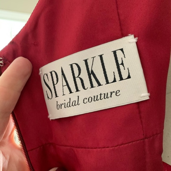 Sparkle Bridal Couture Bridesmaid Wedding Event Formal Sleeveless Dress 14 - Picture 4 of 6